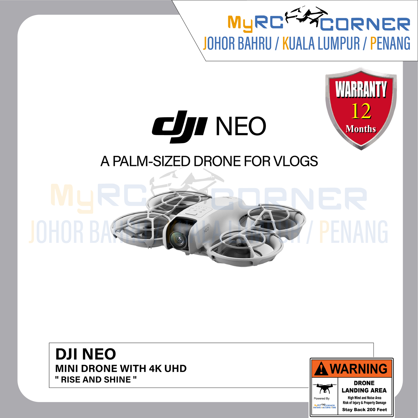 【READY STOCK】DJI Neo | Mini Drone with 4K UHD Camera(Official Product & Warranty)