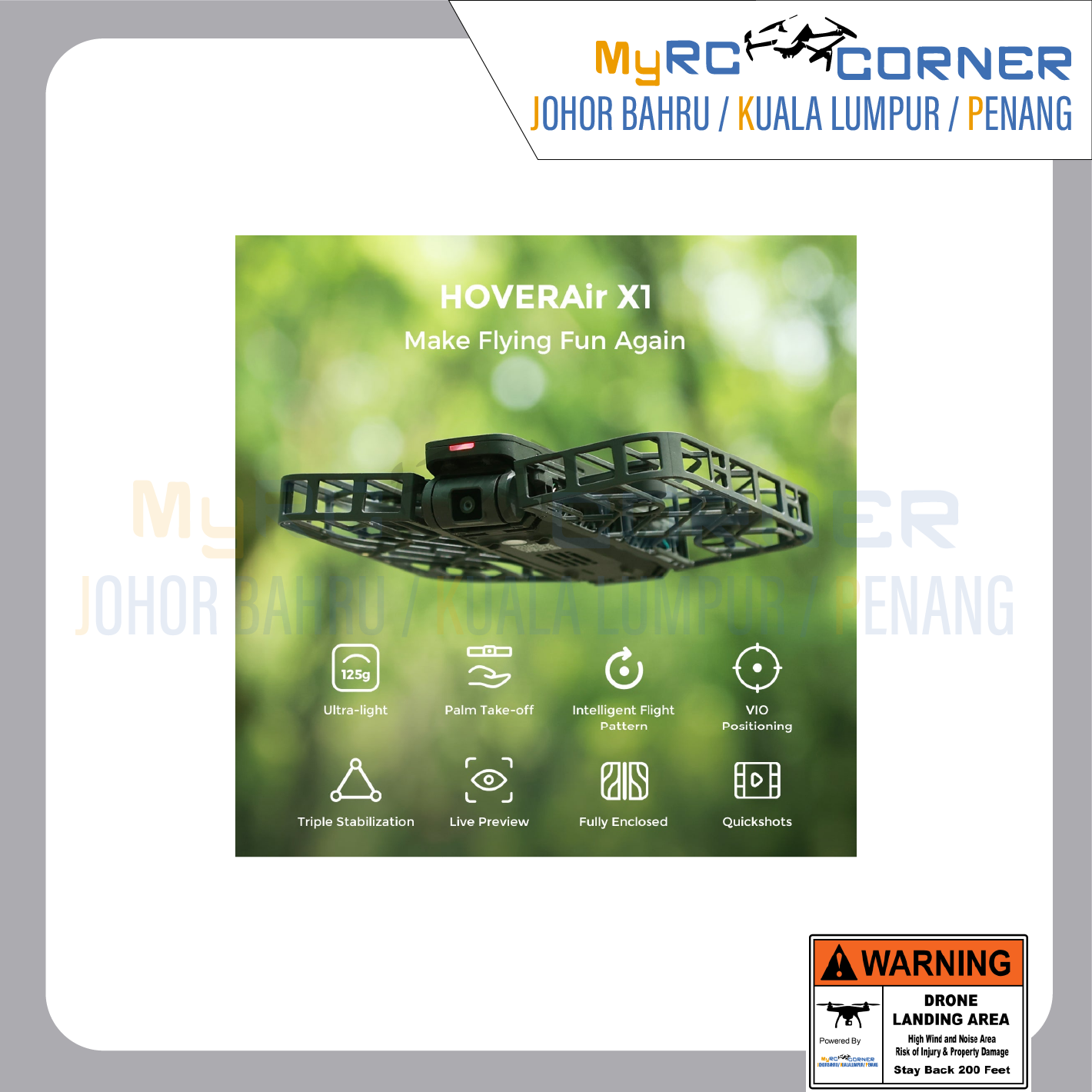 【READY STOCK】HOVERAir X1 | Pocket-Sized Self-Flying Camera(Official Product & Warranty)