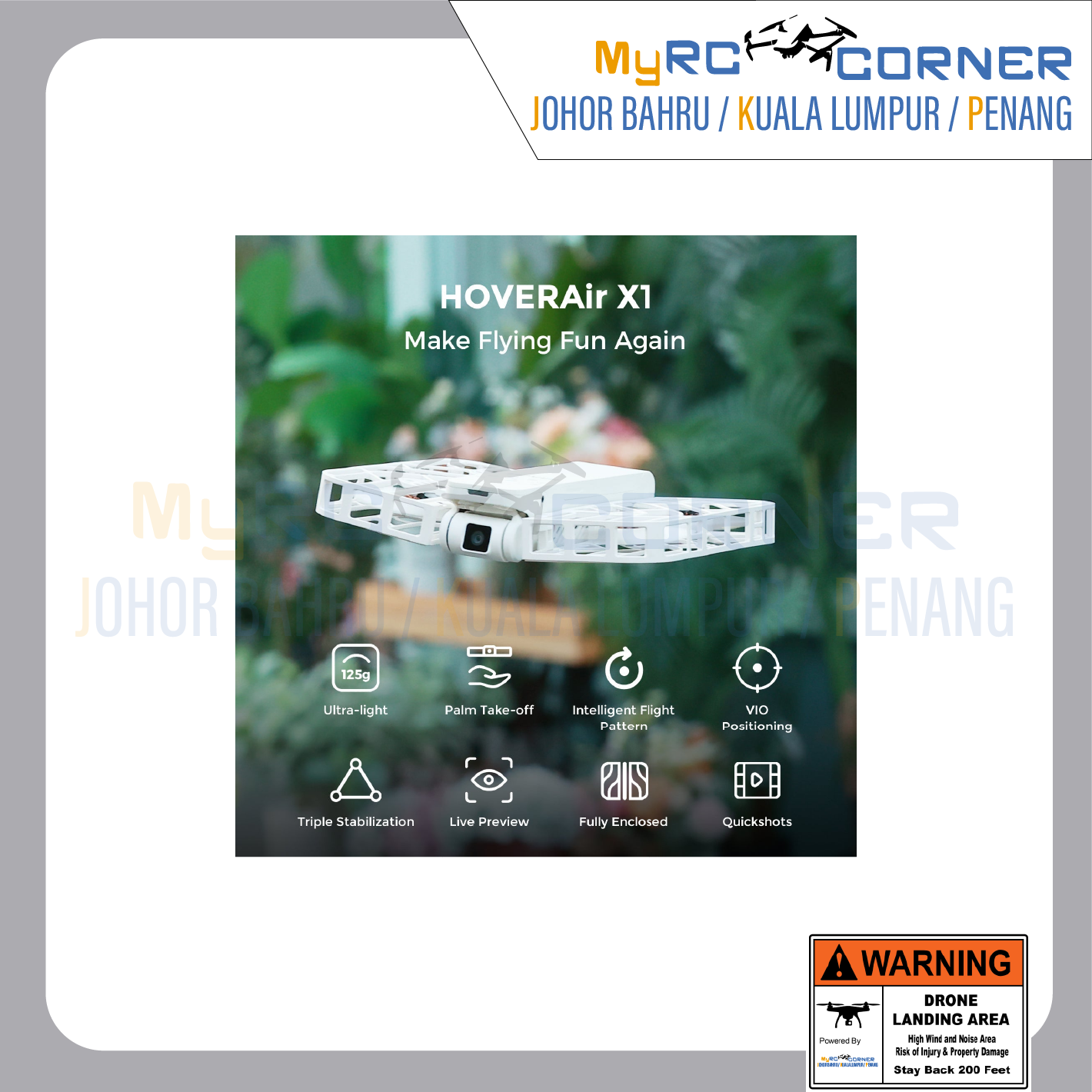 【READY STOCK】HOVERAir X1 | Pocket-Sized Self-Flying Camera(Official Product & Warranty)