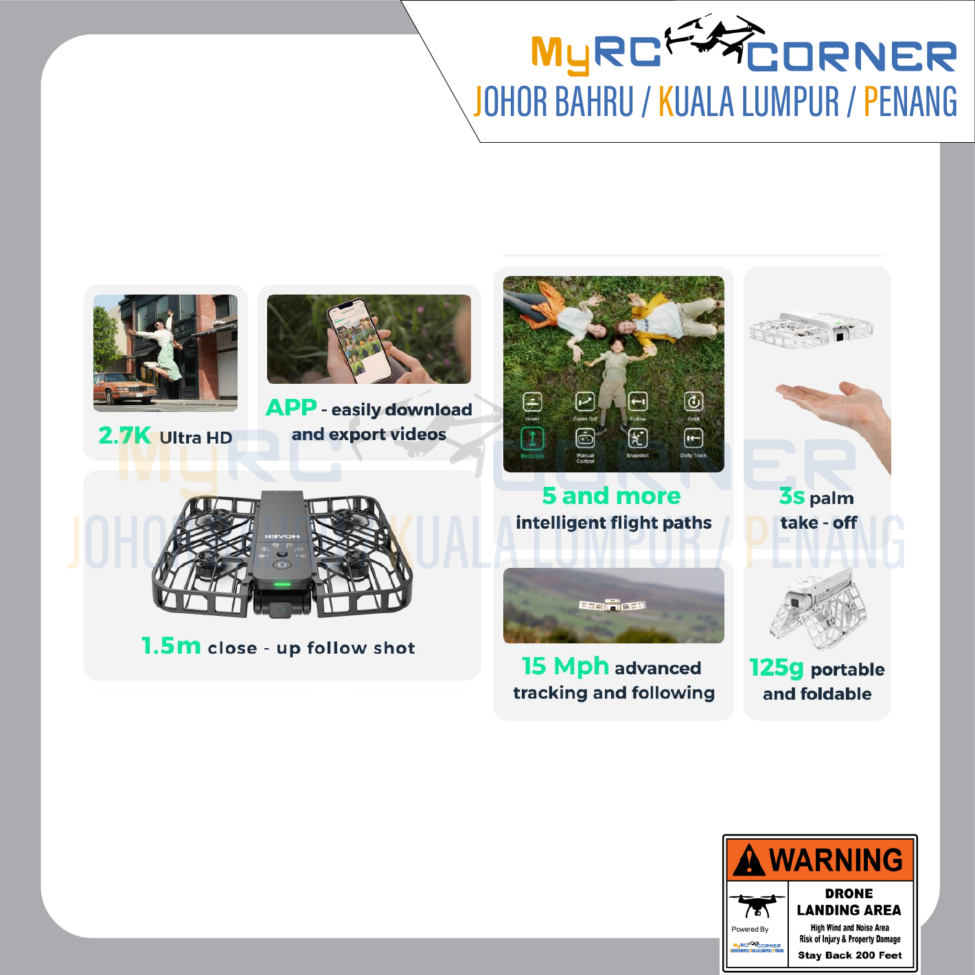 【READY STOCK】HOVERAir X1 | Pocket-Sized Self-Flying Camera(Official Product & Warranty)