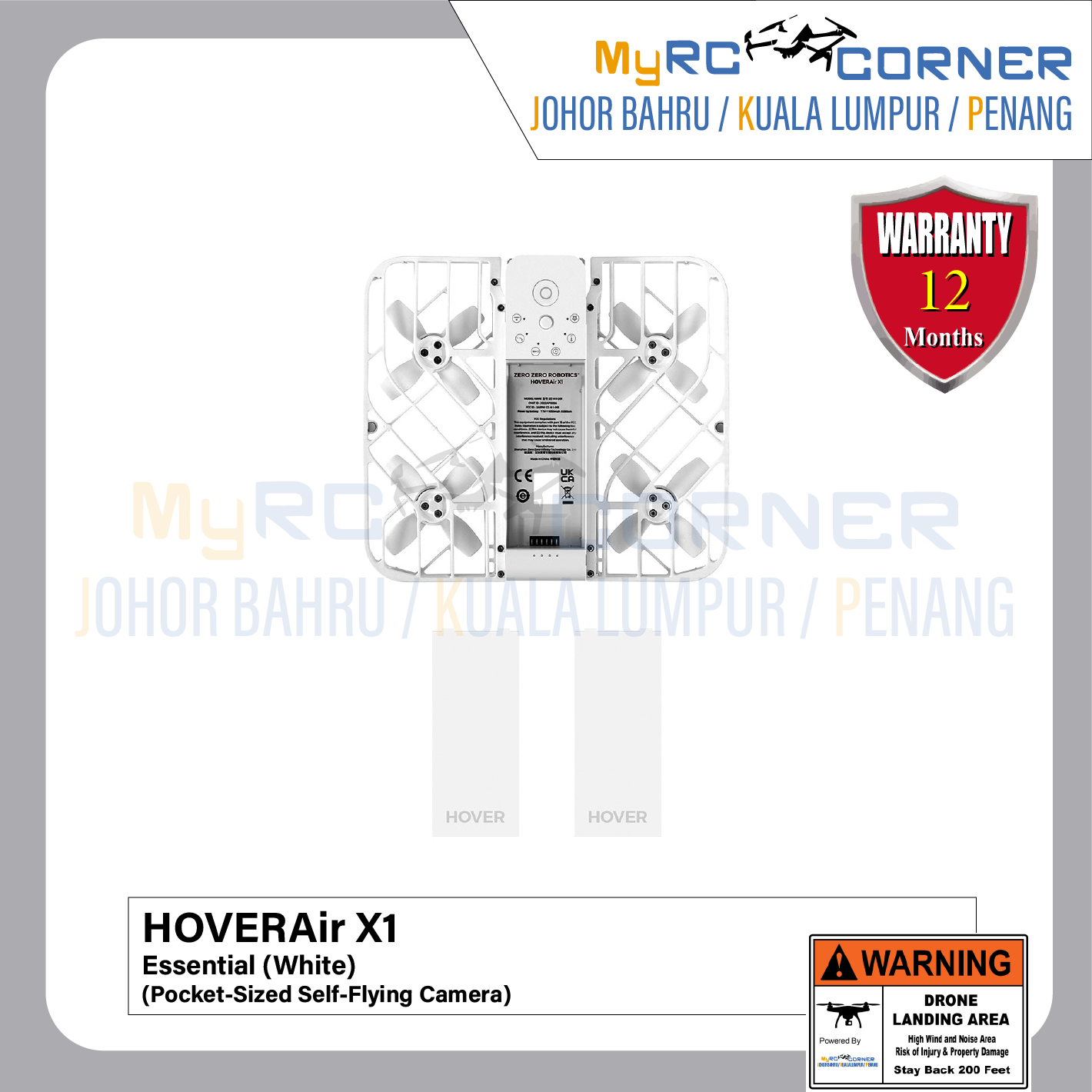 【READY STOCK】HOVERAir X1 | Pocket-Sized Self-Flying Camera(Official Product & Warranty)