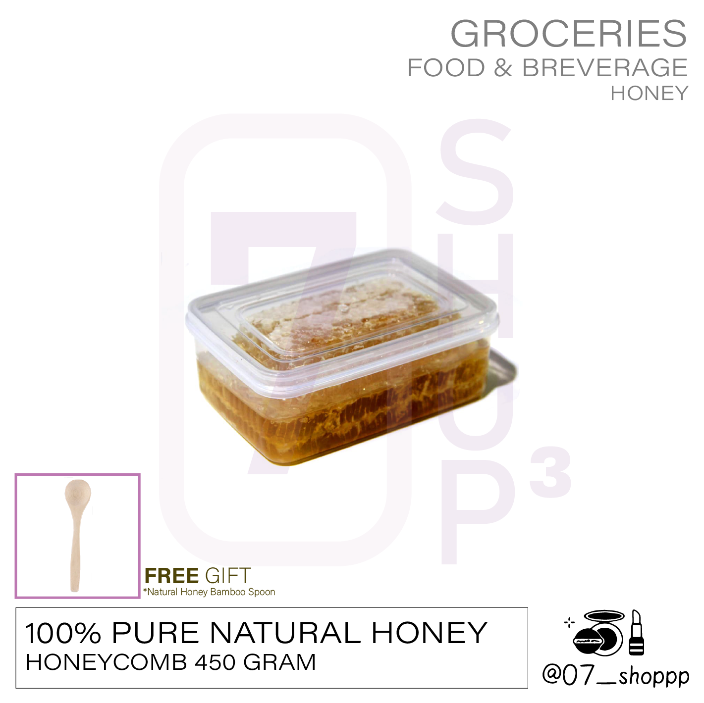 【READY STOCK🐝🍯】100% Pure Natural Honey Comb Honeycomb | 100% Asli Madu Sarang Lebah | 100% 纯天然蜂蜜蜂巢蜜