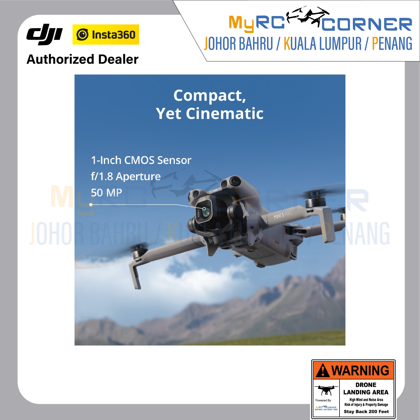 DJI MINI 5 PRO - ALL-IN-ONE 1-INCH LARGE CMOS MINI CAMERA DRONE