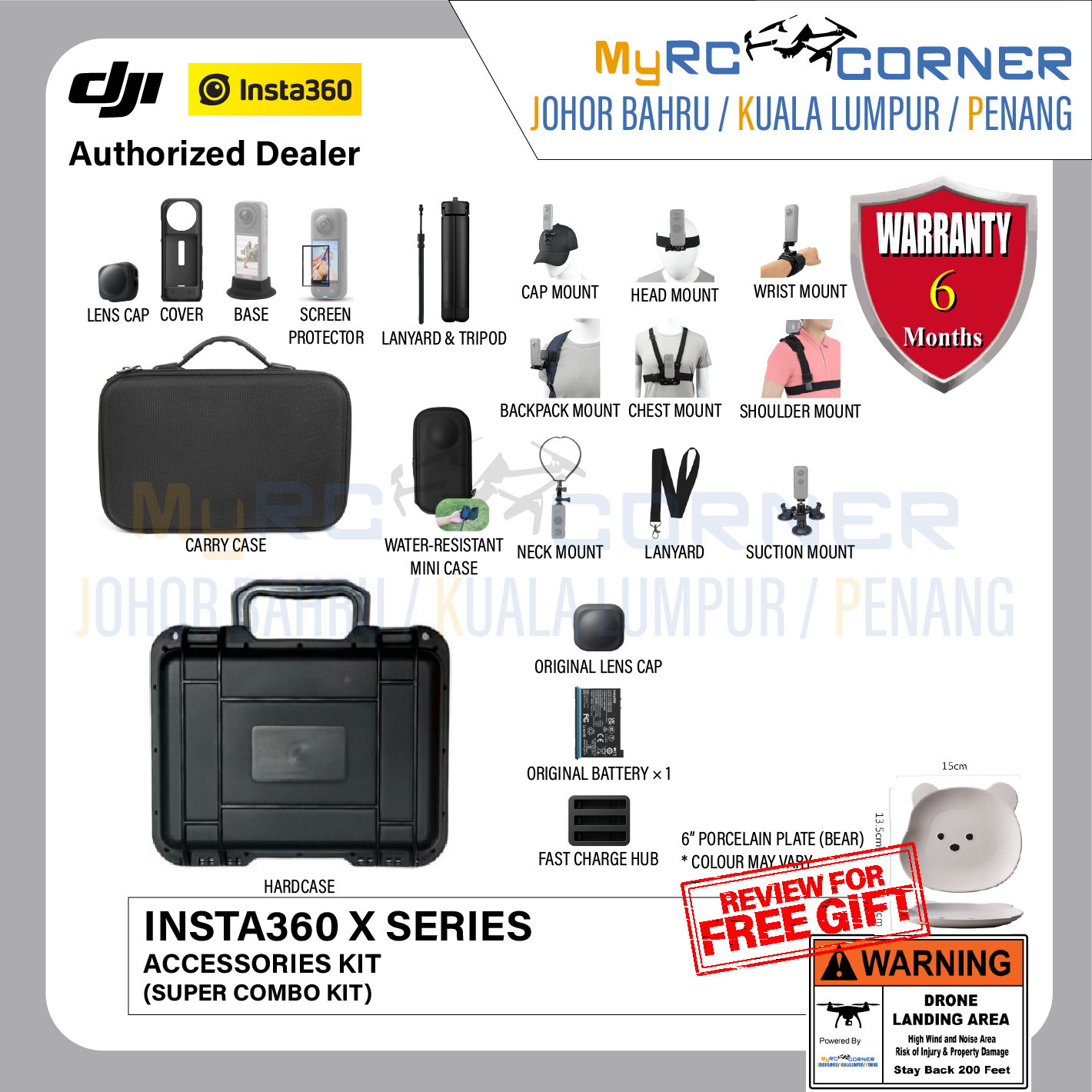 Action Camera / Gimbal Camera Accessories Kit (Official Product & Warrenty)