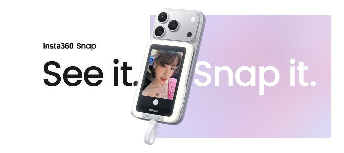 Insta360 Snap Selfie Screen with Light – Co-developed with AMIRO