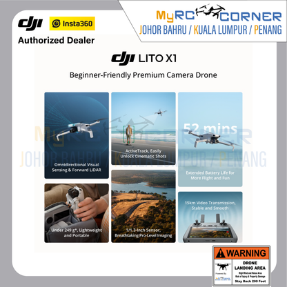 DJI Lito X1/1 - Beginner-Friendly Camera Drones