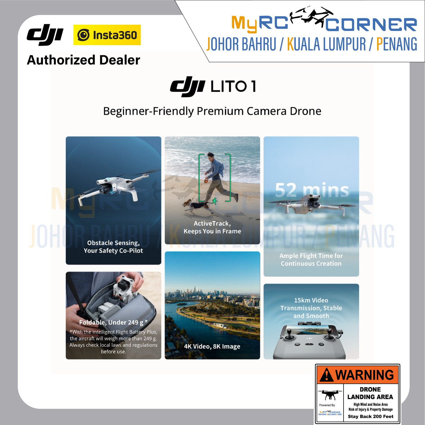 DJI Lito X1/1 - Beginner-Friendly Camera Drones