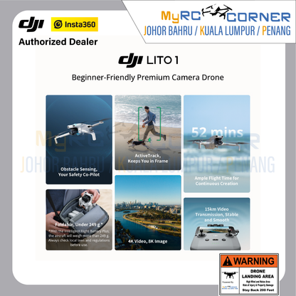 DJI Lito X1/1 - Beginner-Friendly Camera Drones