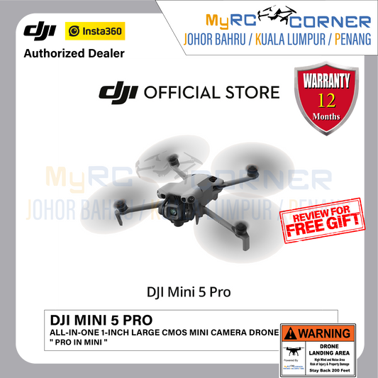 DJI MINI 5 PRO - ALL-IN-ONE 1-INCH LARGE CMOS MINI CAMERA DRONE