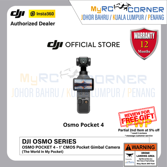 DJI Osmo Pocket 4 - 1" CMOS Pocket Gimbal Camera