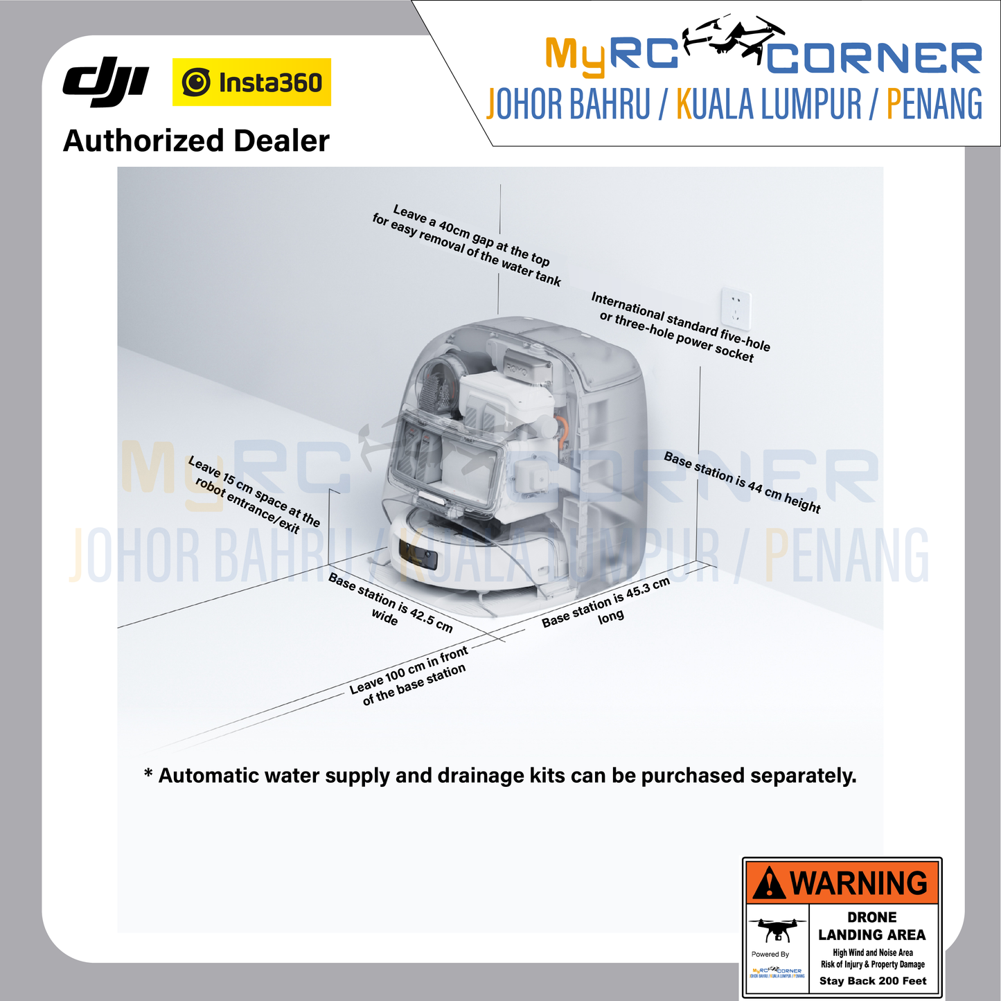 DJI ROMO P/A/S (Water Tank Version) - Flagship Robot Vacuum With Advanced Sensing