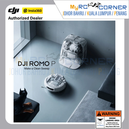 DJI ROMO P/A/S (Water Tank Version) - Flagship Robot Vacuum With Advanced Sensing