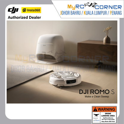 DJI ROMO P/A/S (Water Tank Version) - Flagship Robot Vacuum With Advanced Sensing