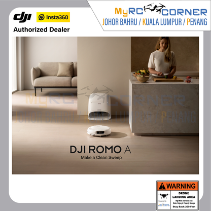 DJI ROMO P/A/S (Water Tank Version) - Flagship Robot Vacuum With Advanced Sensing