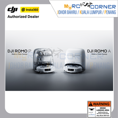 DJI ROMO P/A/S (Water Tank Version) - Flagship Robot Vacuum With Advanced Sensing