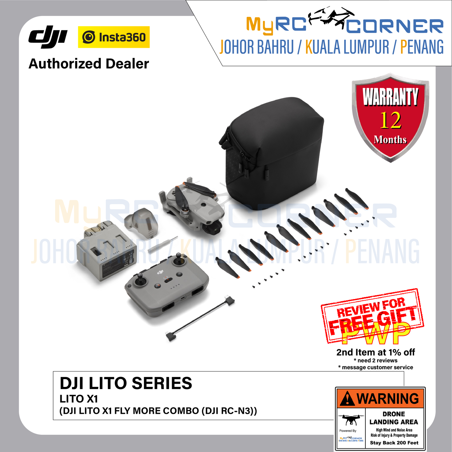DJI Lito X1/1 - Beginner-Friendly Camera Drones