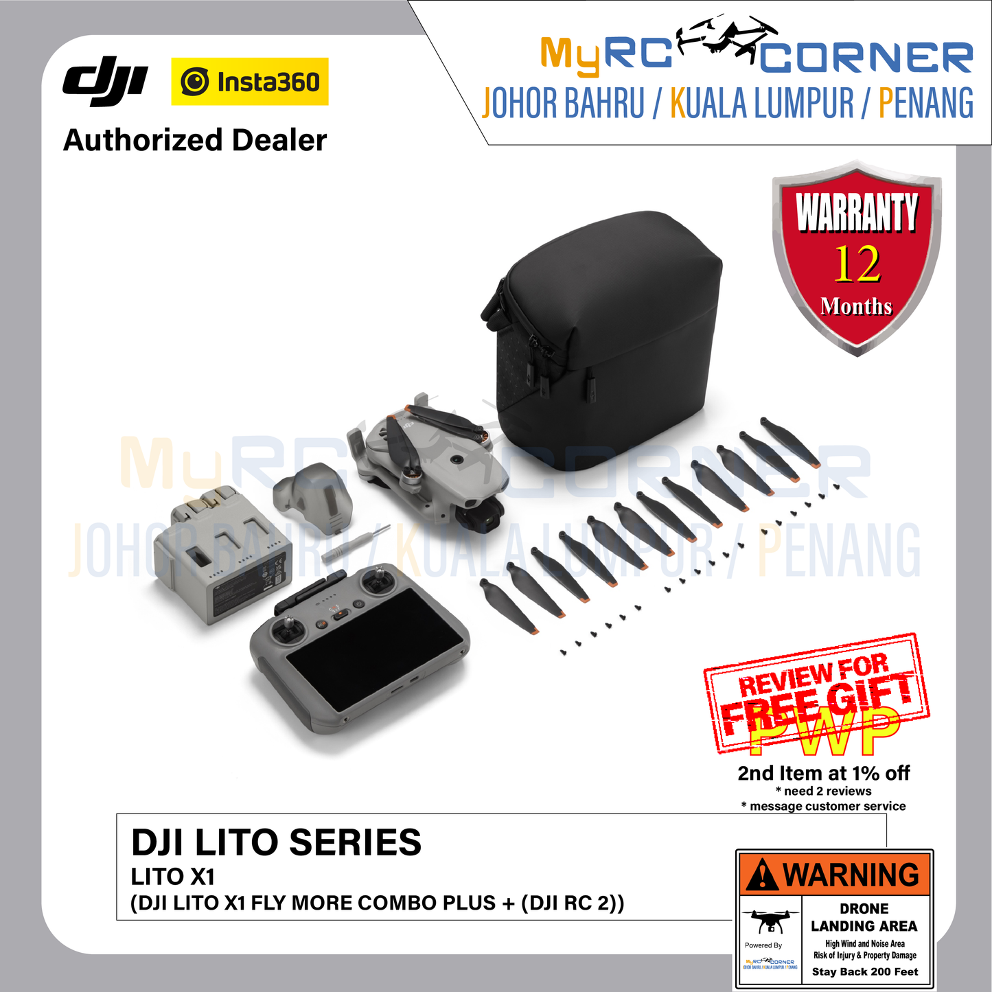 DJI Lito X1/1 - Beginner-Friendly Camera Drones