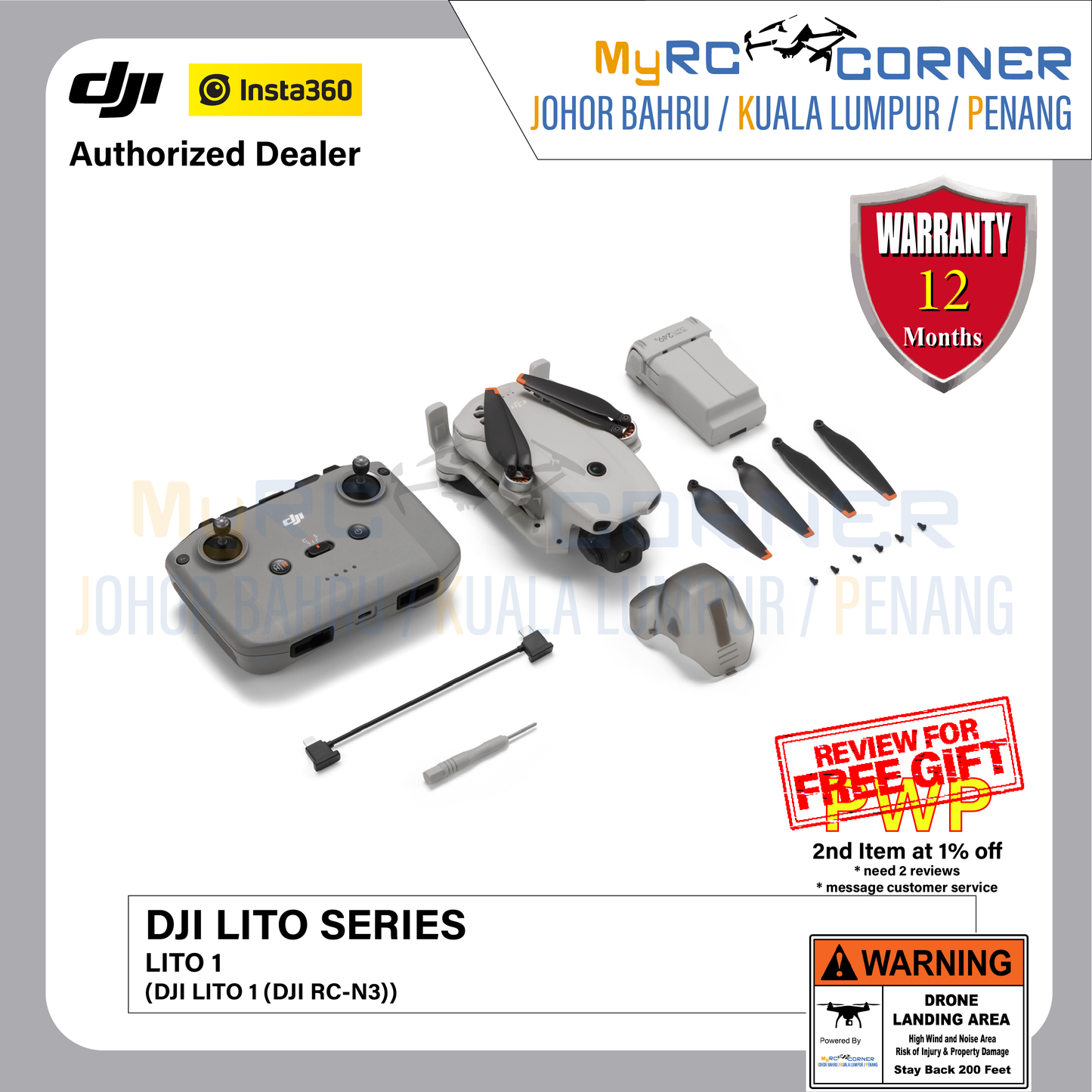 DJI Lito X1/1 - Beginner-Friendly Camera Drones