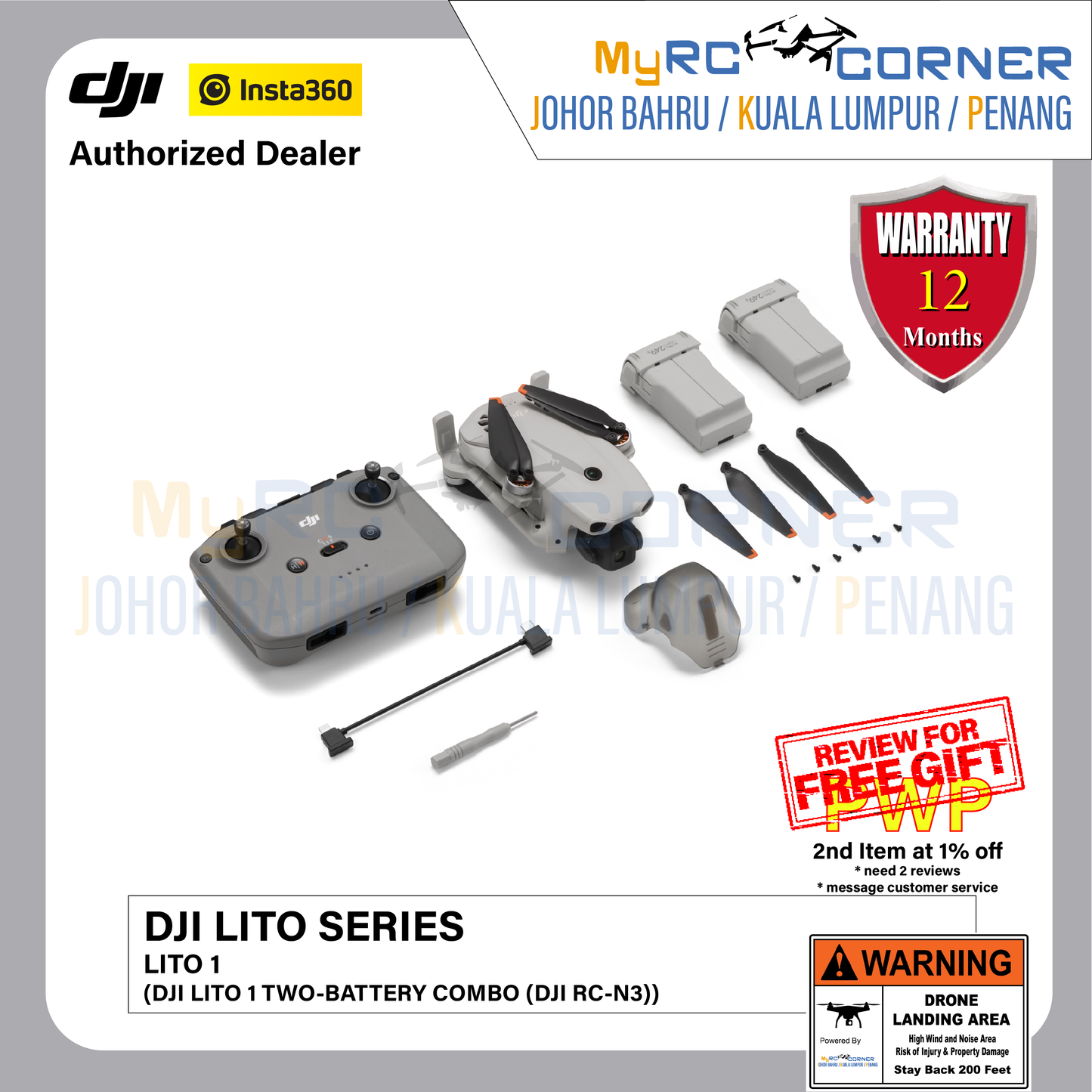 DJI Lito X1/1 - Beginner-Friendly Camera Drones