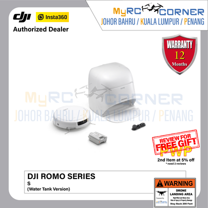 DJI ROMO P/A/S (Water Tank Version) - Flagship Robot Vacuum With Advanced Sensing