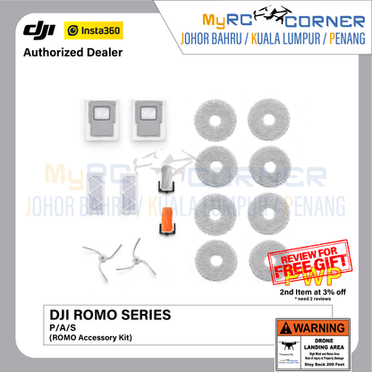 DJI ROMO P/A/S (Water Tank Version) - Flagship Robot Vacuum With Advanced Sensing