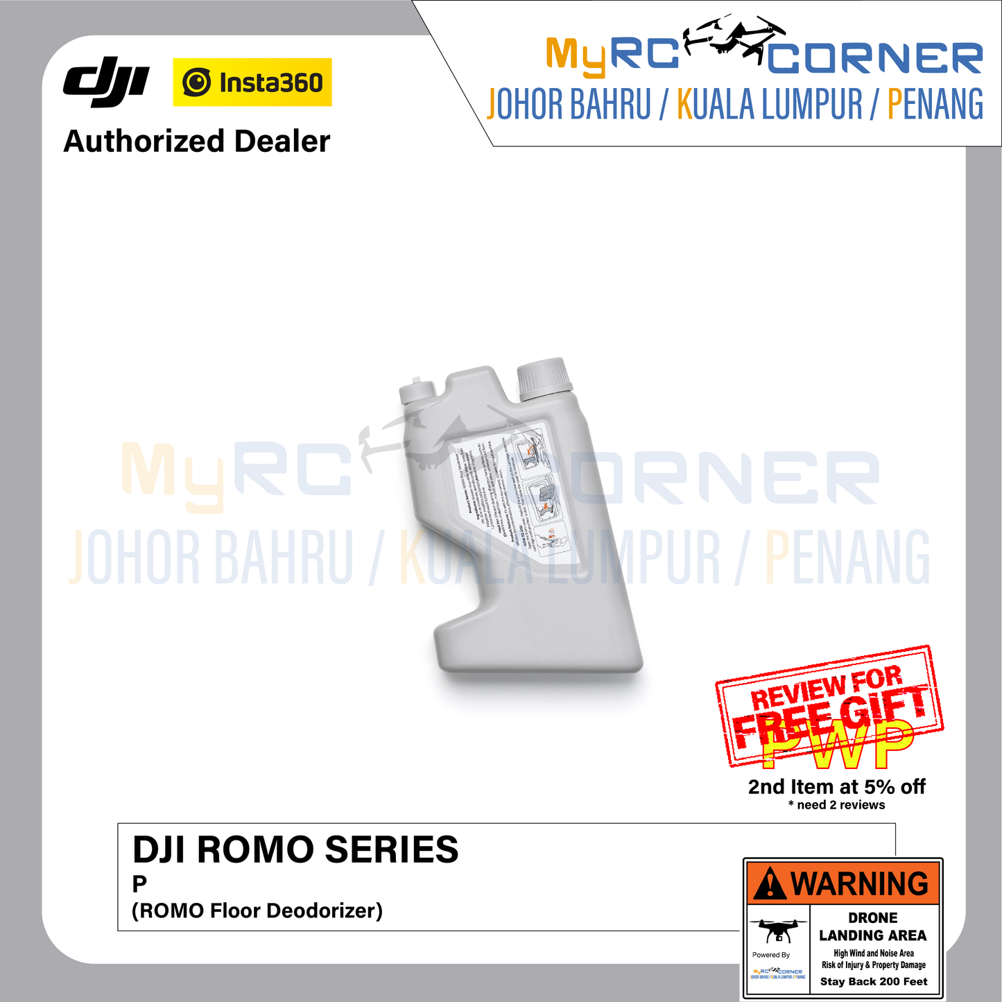 DJI ROMO P/A/S (Water Tank Version) - Flagship Robot Vacuum With Advanced Sensing