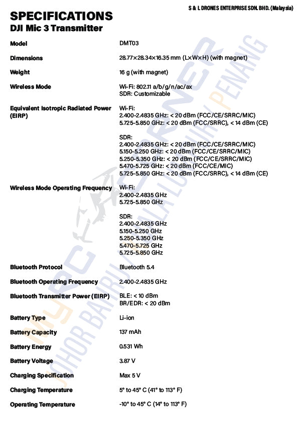 DJI MIC 3 - ADVANCED MINI WIRELESS MICROPHONE