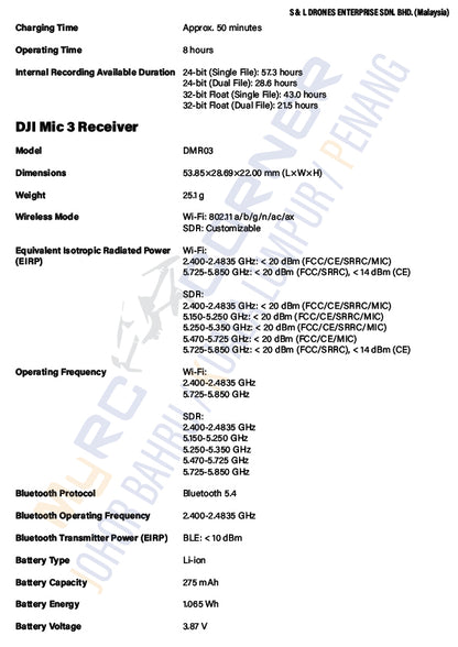 DJI MIC 3 - ADVANCED MINI WIRELESS MICROPHONE