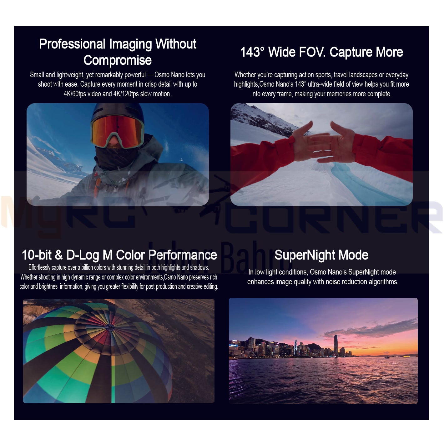 DJI OSMO NANO - Hand Free 4K Action Camera