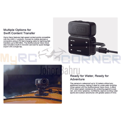 DJI OSMO NANO - Hand Free 4K Action Camera