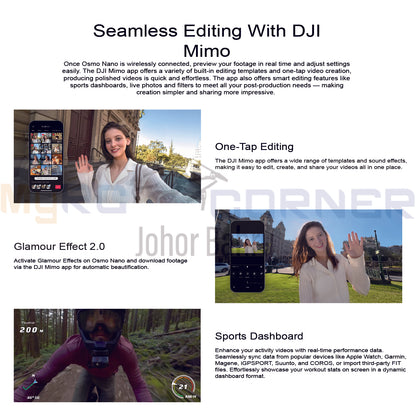 DJI OSMO NANO - Hand Free 4K Action Camera