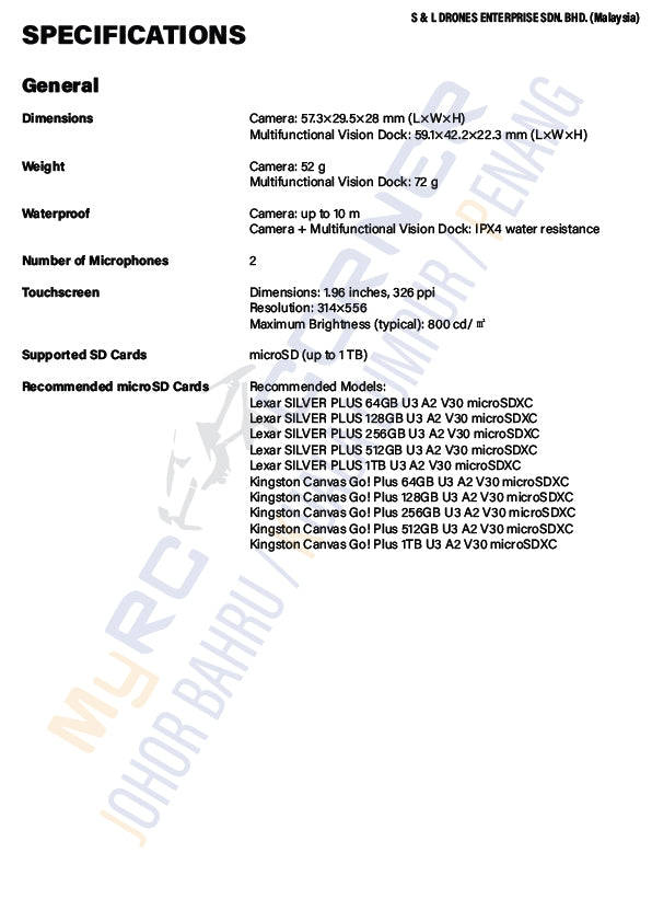 DJI OSMO NANO - Hand Free 4K Action Camera