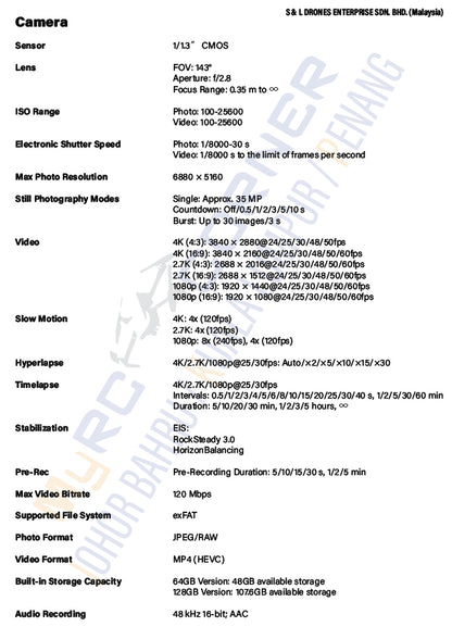 DJI OSMO NANO - Hand Free 4K Action Camera