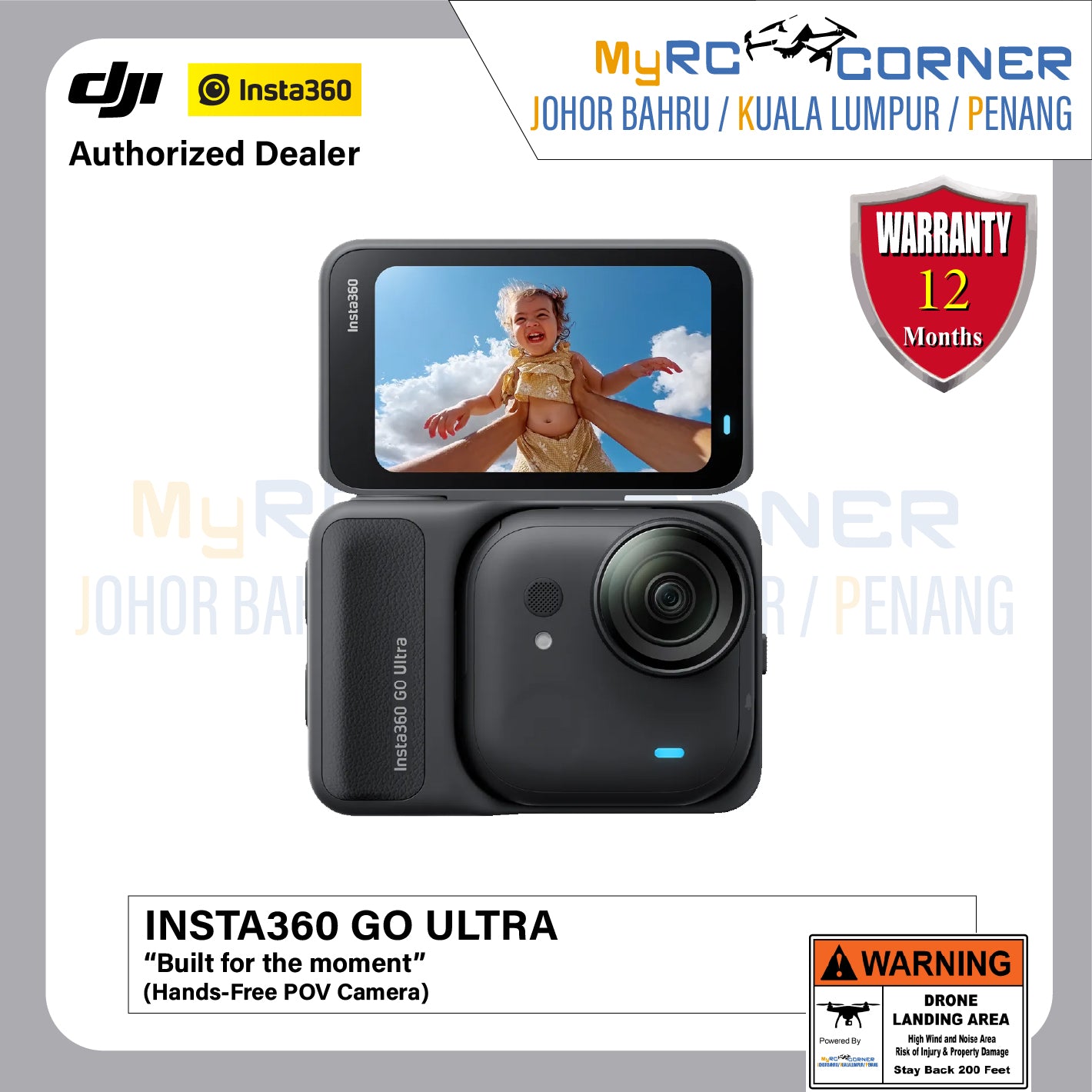 INSTA360 GO ULTRA - 4K WATERPROOF MAGNETIC MINI CAMERA