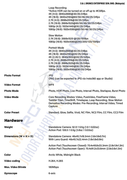 INSTA360 GO ULTRA - 4K WATERPROOF MAGNETIC MINI CAMERA