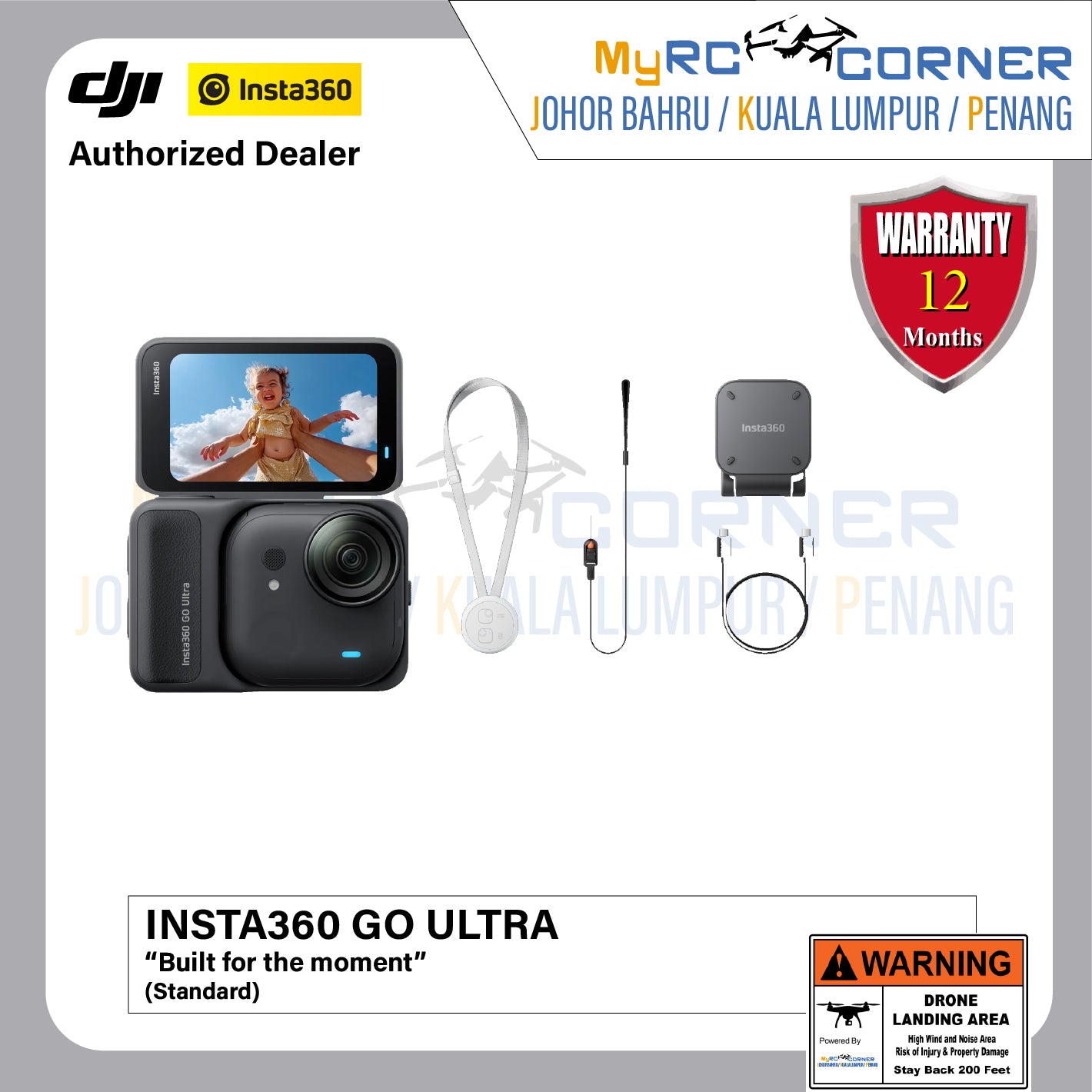 INSTA360 GO ULTRA - 4K WATERPROOF MAGNETIC MINI CAMERA