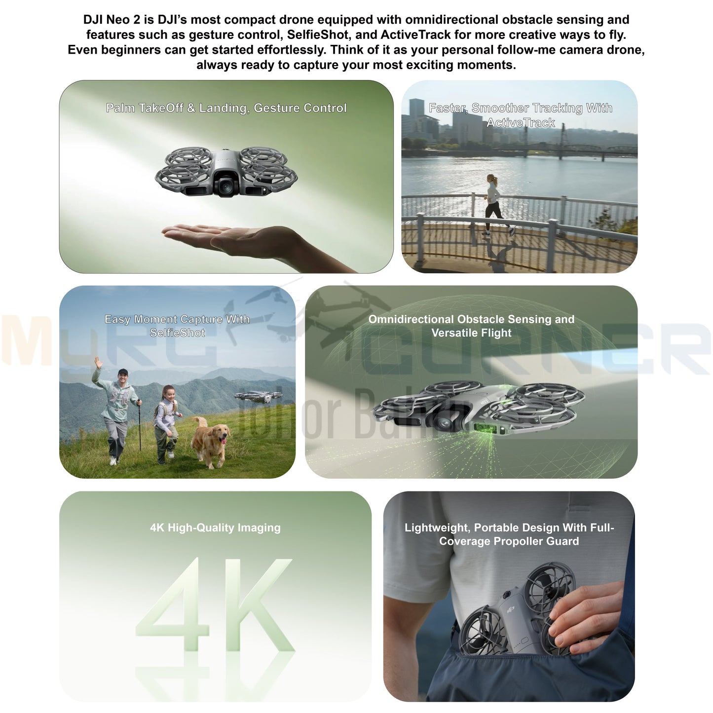 DJI Neo 2 - Mini Drone with 4K UHD Camera（Official Product & Warranty）