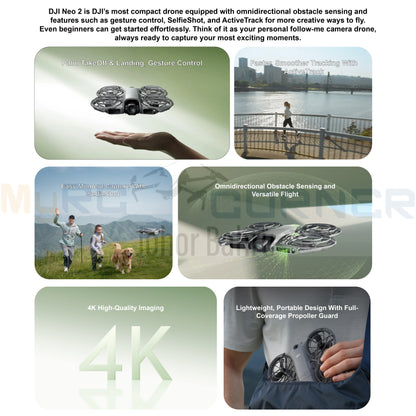 DJI Neo 2 - Mini Drone with 4K UHD Camera（Official Product & Warranty）